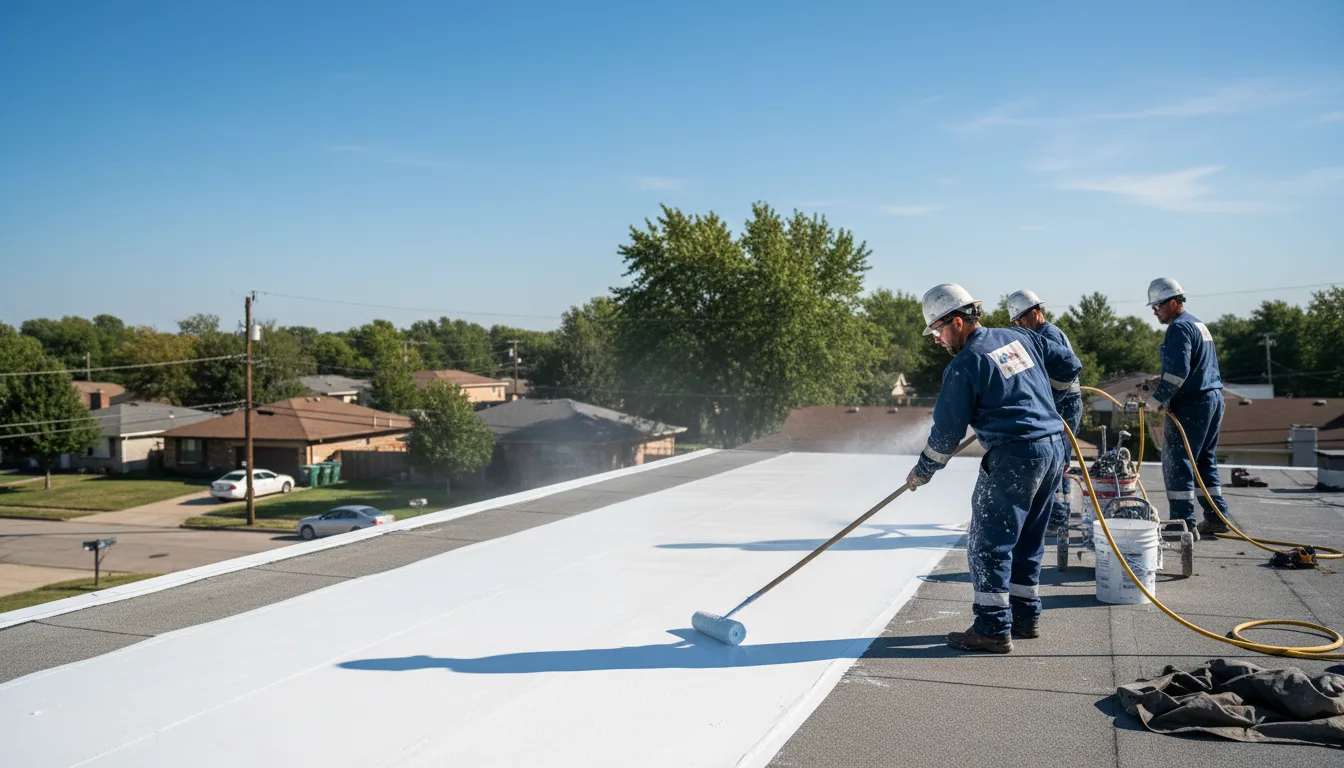 Commercial roof coating in Lavaca, AR near me